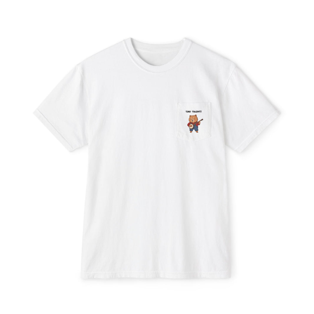 Banjo Player Dog Adult Pocket T-Shirt (Unisex)