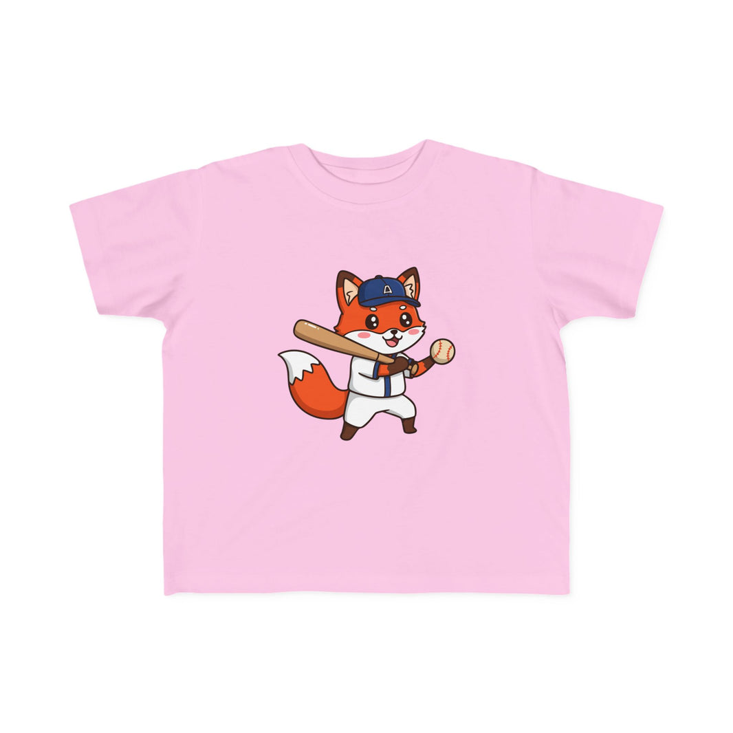 Baseball Player Fox Toddler T-Shirt