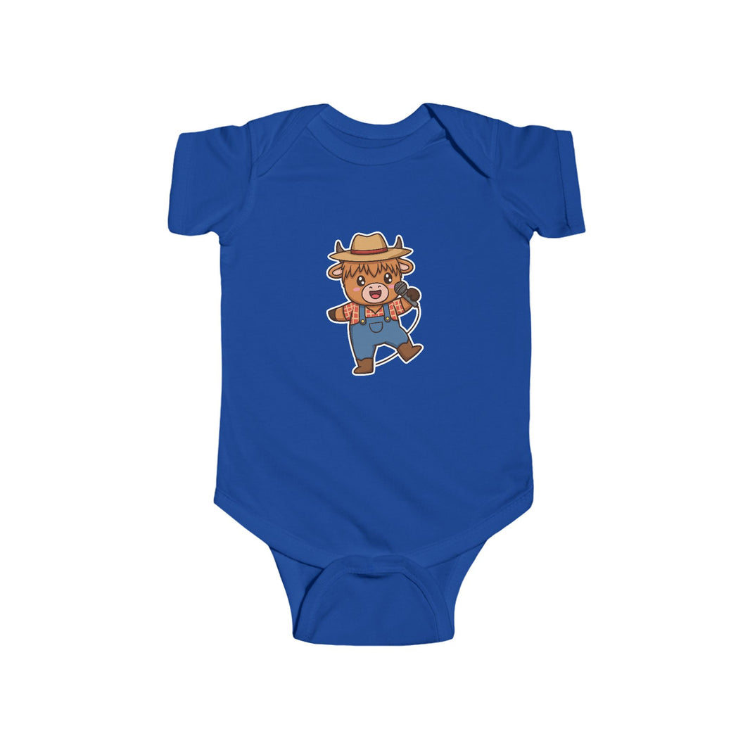 Singer Cow Shortsleeve Infant Bodysuit