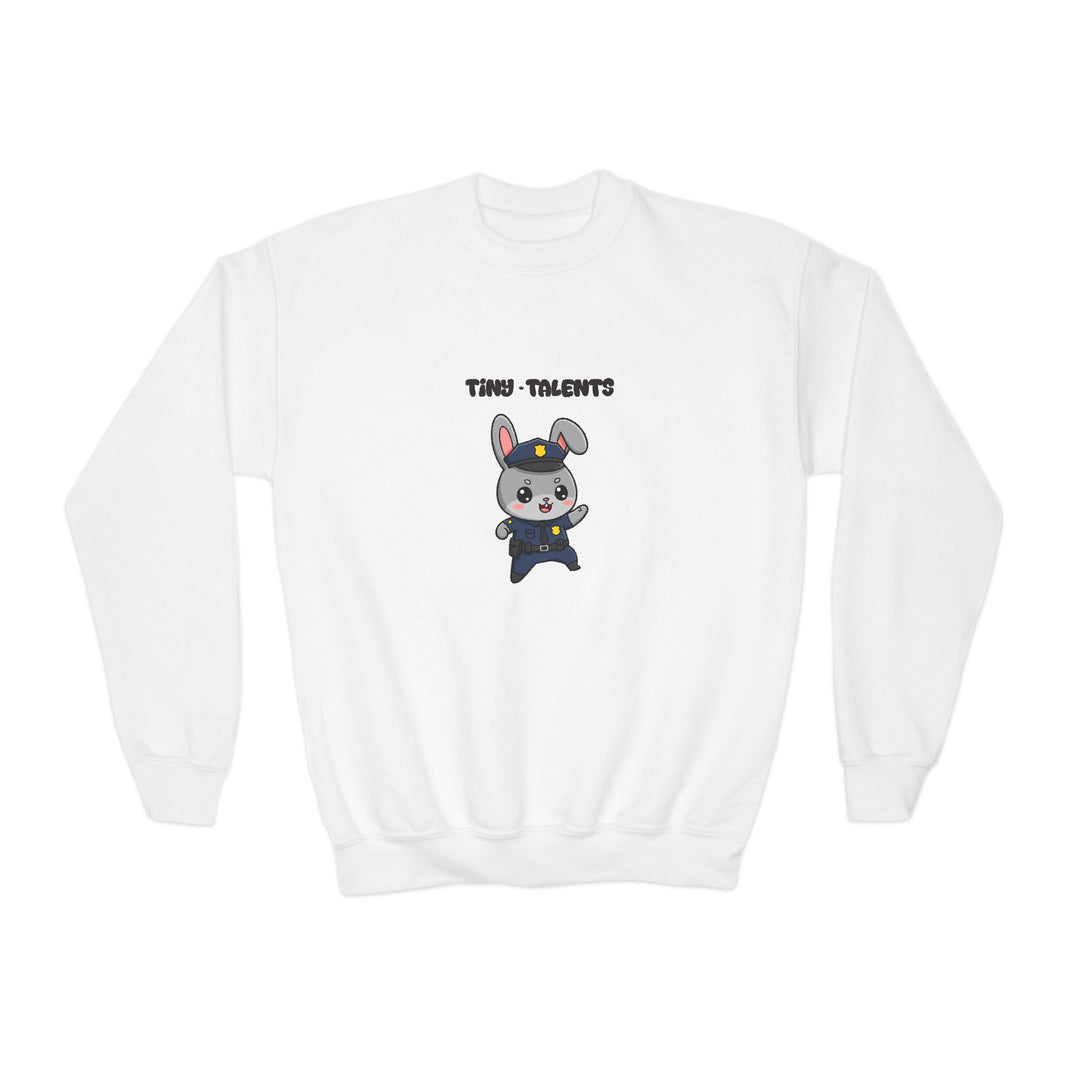 Police Officer Bunny Youth Sweatshirt