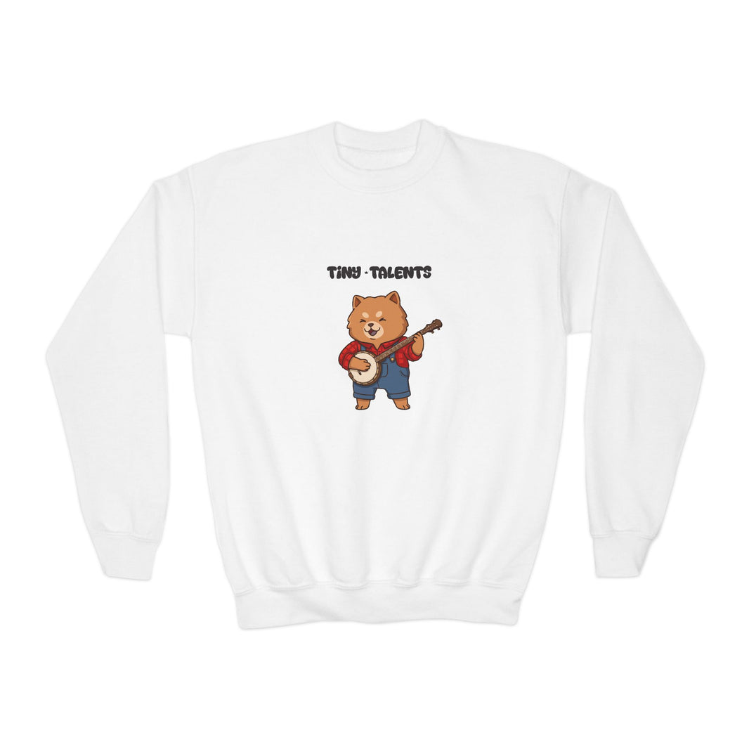 Banjo Player Dog Youth Sweatshirt