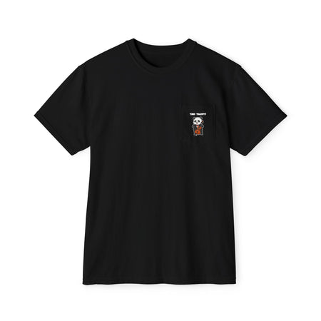 Cello Player Panda Adult Pocket T-Shirt (Unisex)