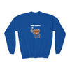 Badminton Player Cow Youth Sweatshirt