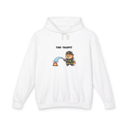 Firefighter Dog Adult Hoodie (Unisex)