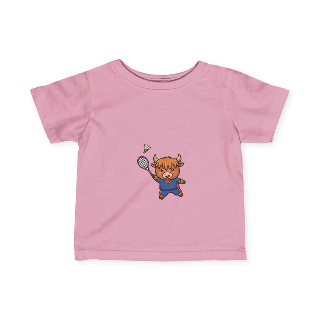 Badminton Player Cow Infant T-Shirt