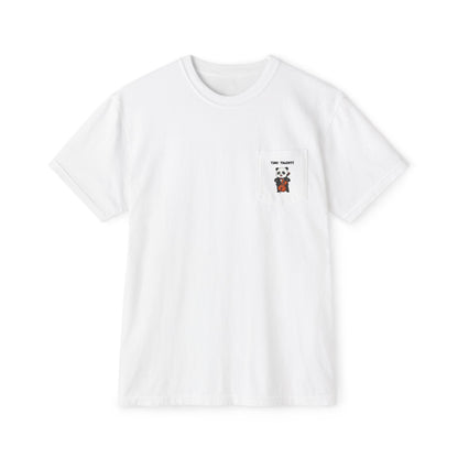 Cello Player Panda Adult Pocket T-Shirt (Unisex)