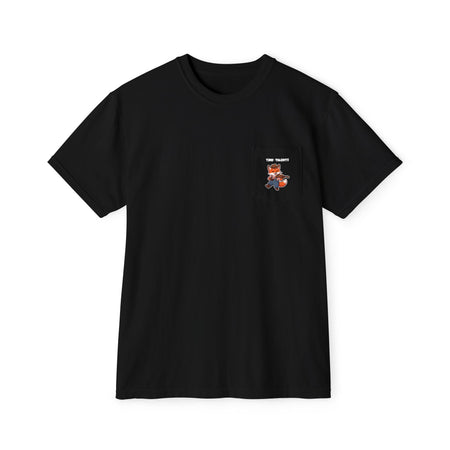 Fiddle Fox Adult Pocket T-Shirt (Unisex)