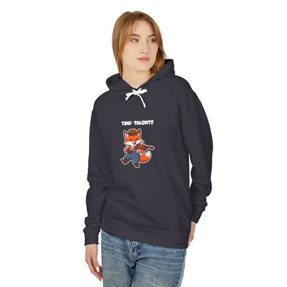 Fiddle Player Fox Adult Hoodie (Unisex)