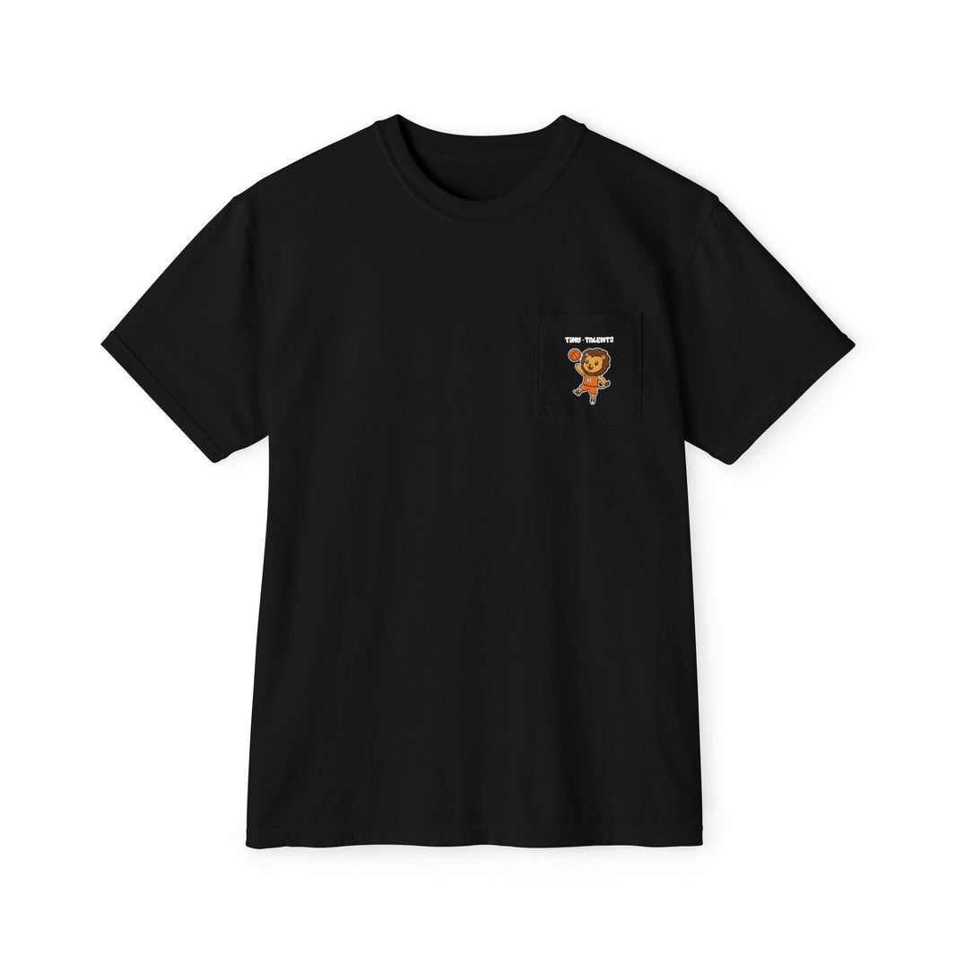 Basketball Player Lion Adult Pocket T-Shirt (Unisex)