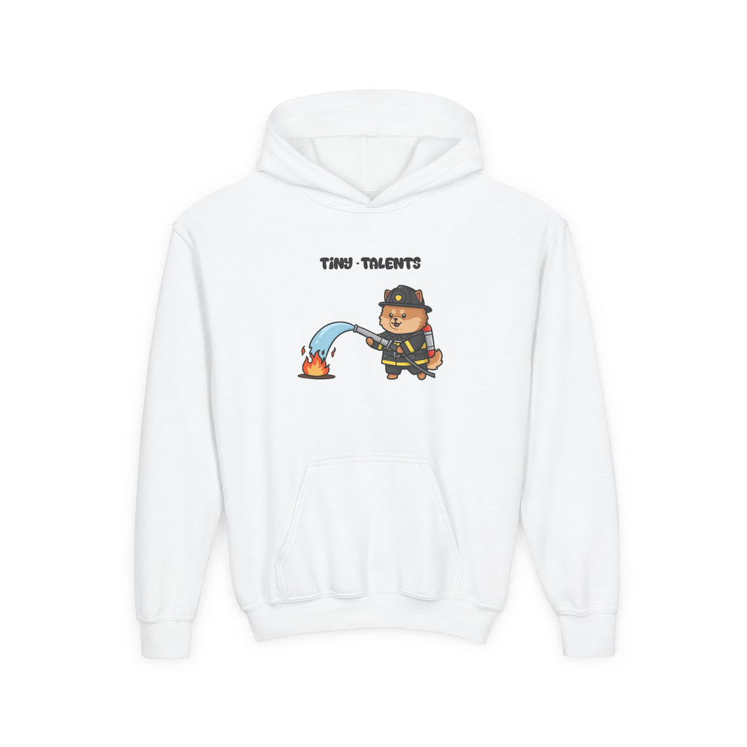 Firefighter Dog Youth Hoodie