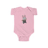 Flute Player Bunny Shortsleeve Infant Bodysuit