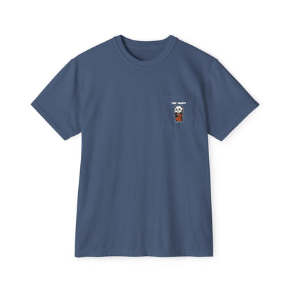Cello Player Panda Adult Pocket T-Shirt (Unisex)