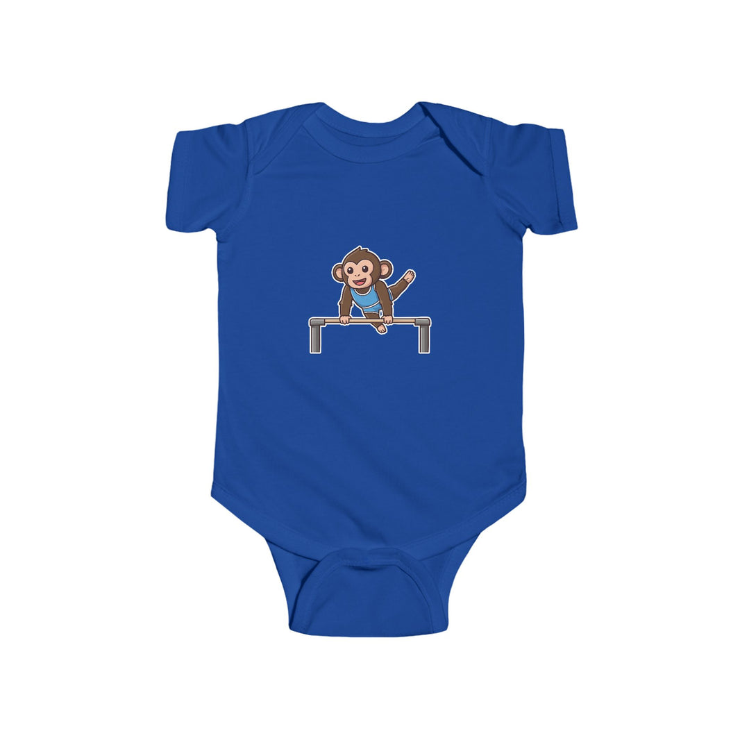 Gymnast Chimpanzee Shortsleeve Infant Bodysuit
