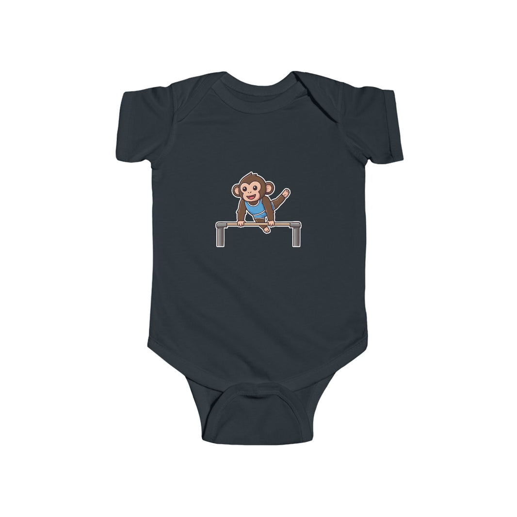 Gymnast Chimpanzee Shortsleeve Infant Bodysuit