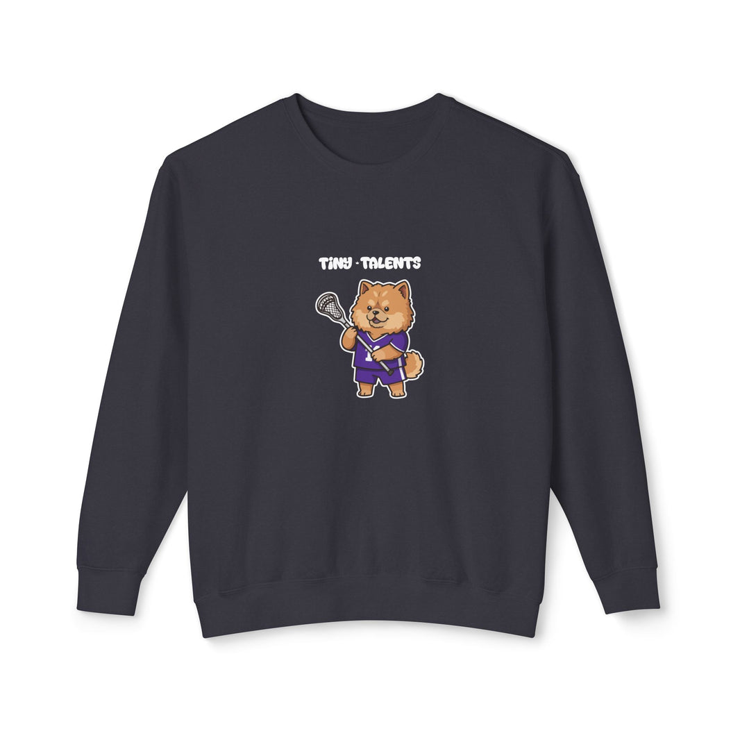 Lacrosse Player Dog Adult Sweatshirt (Unisex)