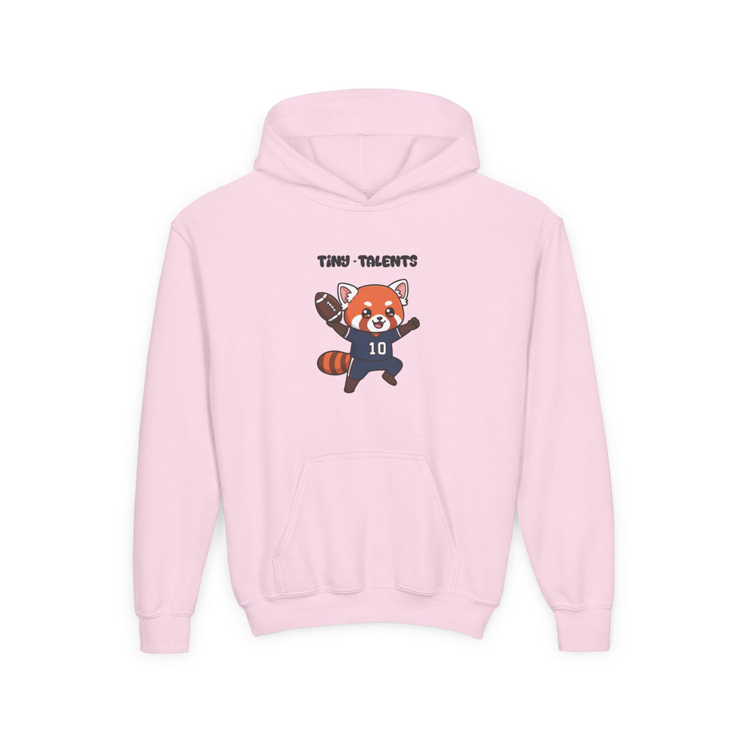 Football Player Red Panda Youth Hoodie