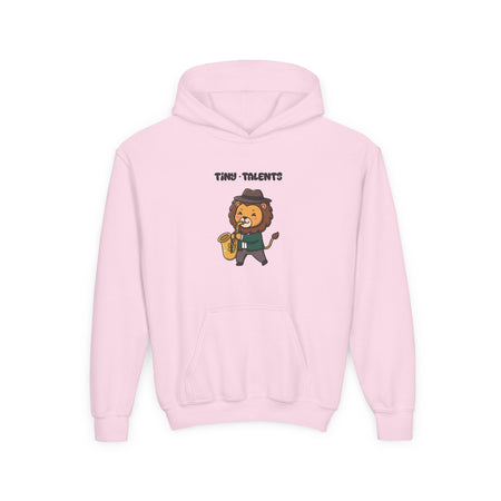 Saxophone Player Lion Youth Hoodie