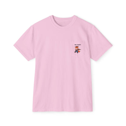 Fiddle Fox Adult Pocket T-Shirt (Unisex)