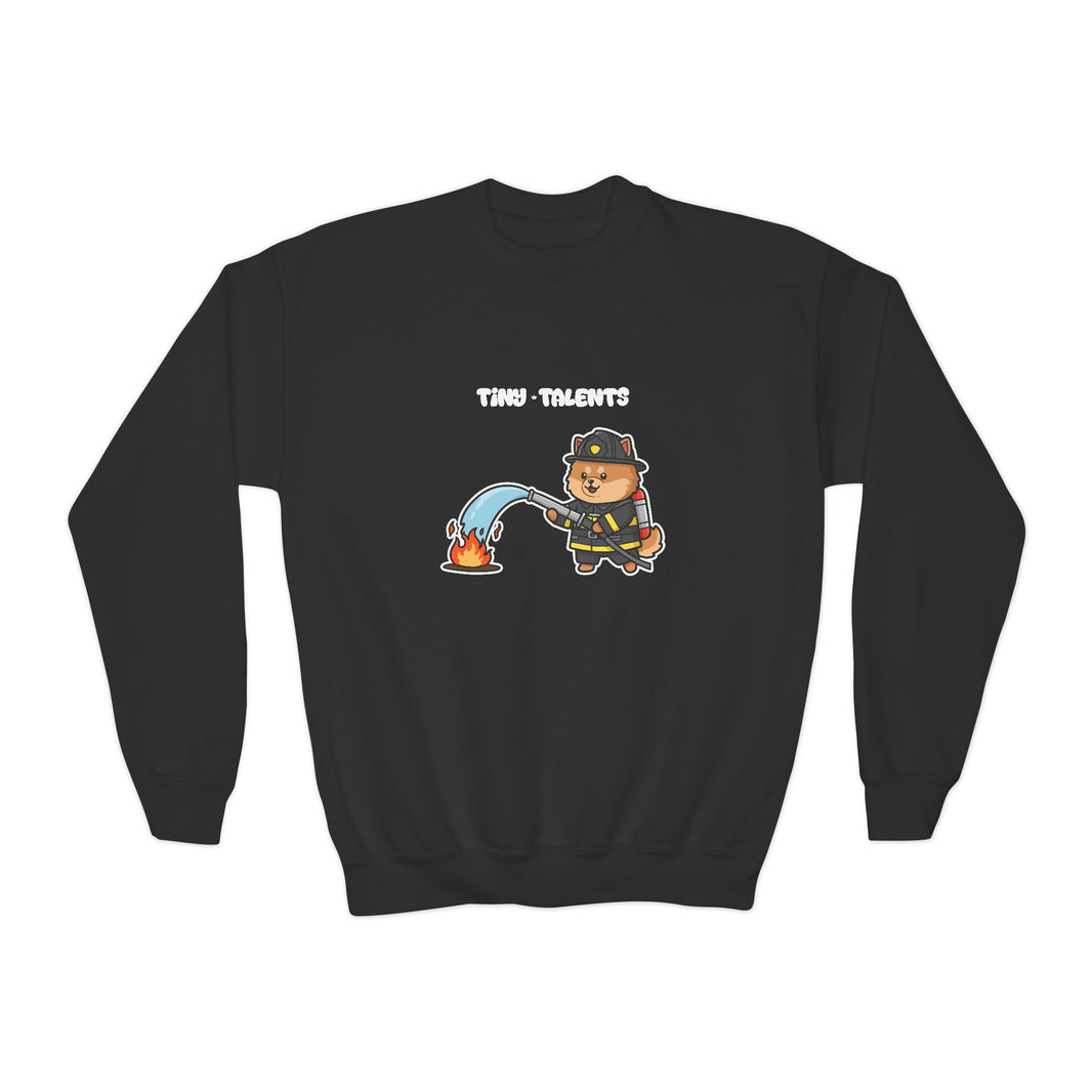 Firefighter Dog Youth Sweatshirt