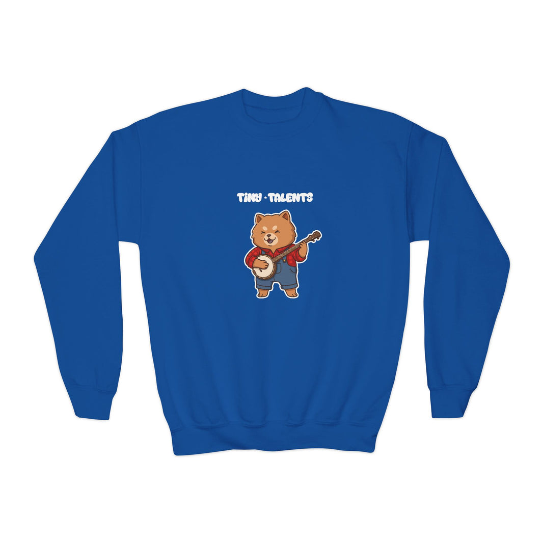 Banjo Player Dog Youth Sweatshirt