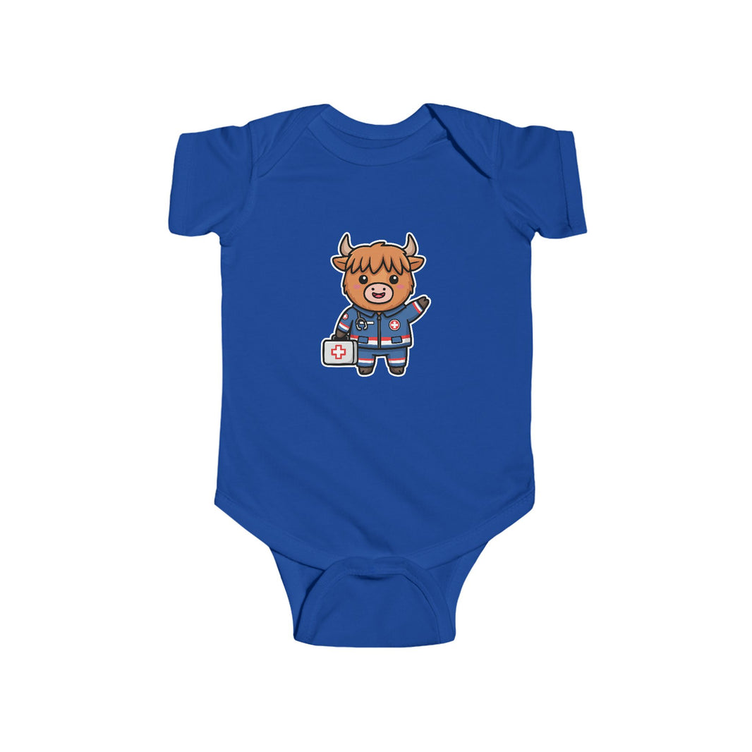 Paramedic Cow Shortsleeve Infant Bodysuit
