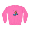 Racecar Driver Lion Youth Sweatshirt