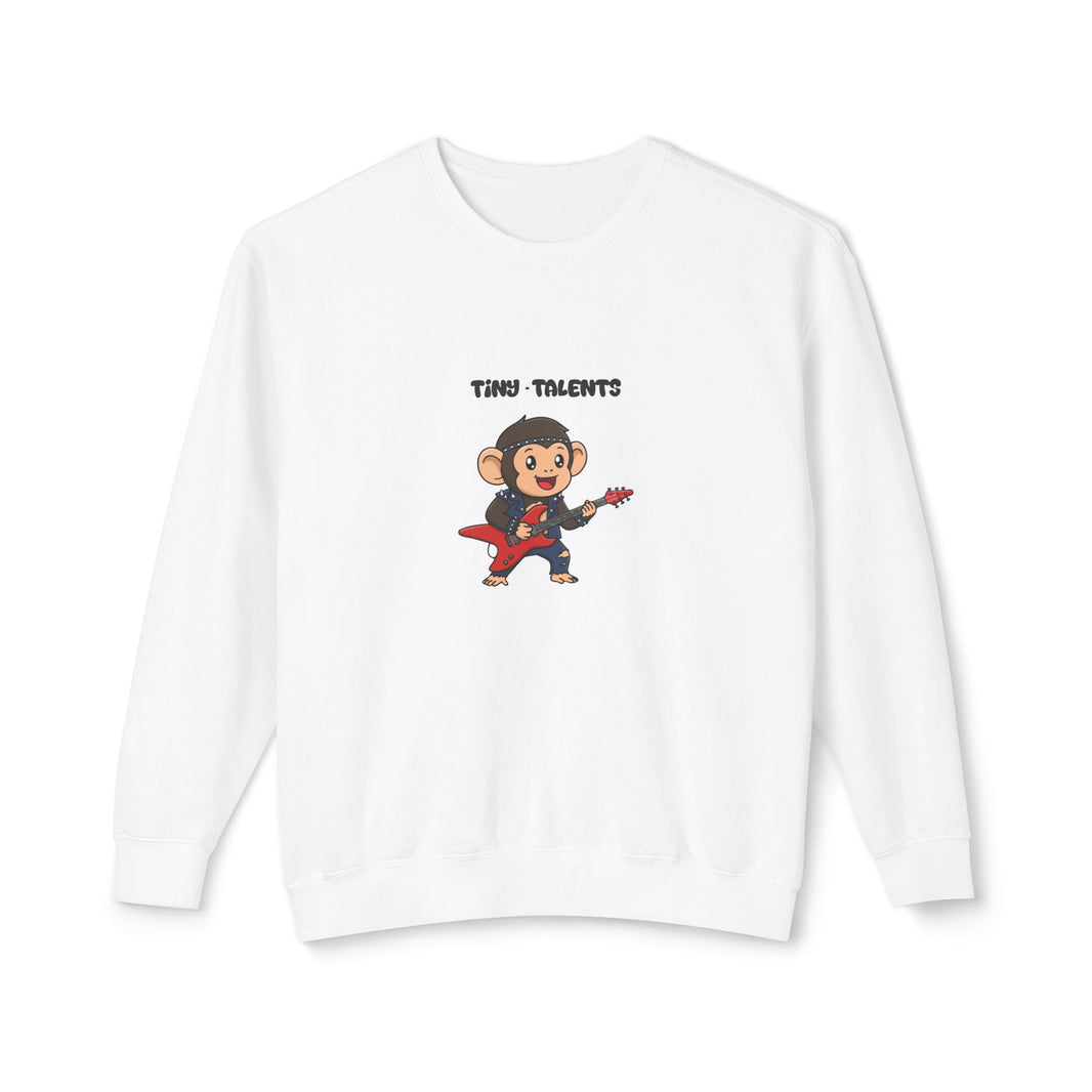 Guitar Chimpanzee Adult Sweatshirt (Unisex)