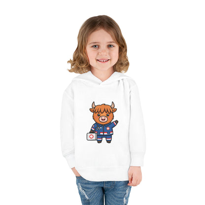 Paramedic Cow Toddler Hoodie