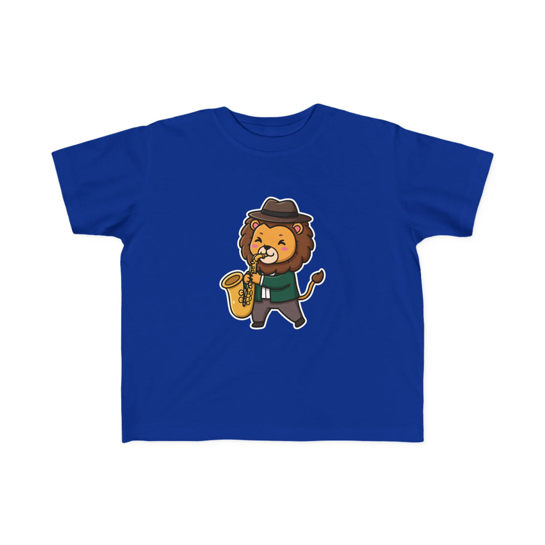 Saxophone Player Lion Toddler T-Shirt
