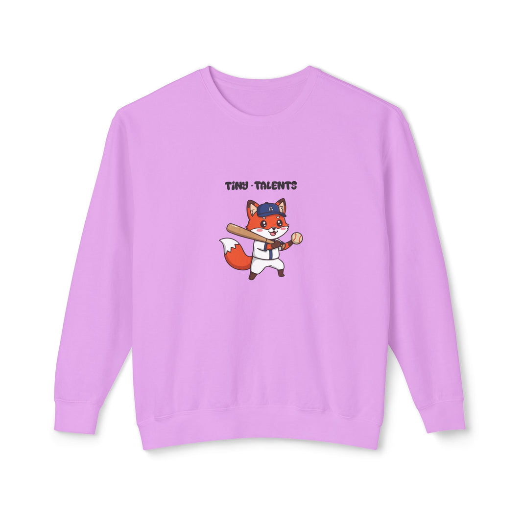 Baseball Player Fox Adult Sweatshirt (Unisex)