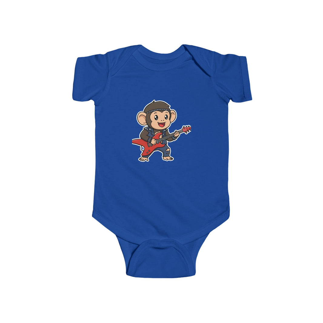 Guitar Chimpanzee Shortsleeve Infant Bodysuit