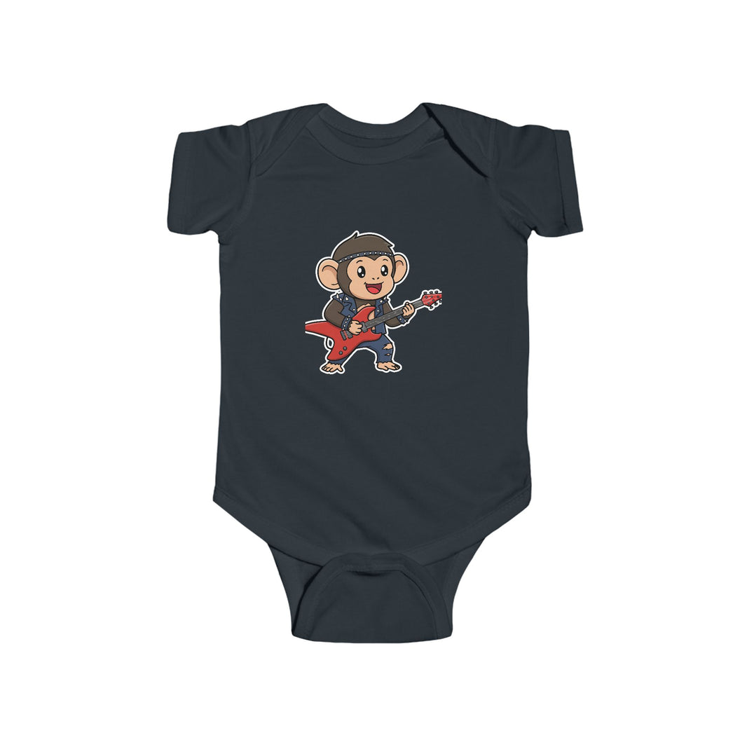 Guitar Chimpanzee Shortsleeve Infant Bodysuit