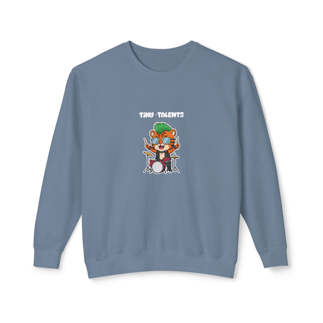 Drummer Tiger Adult Sweatshirt (Unisex)