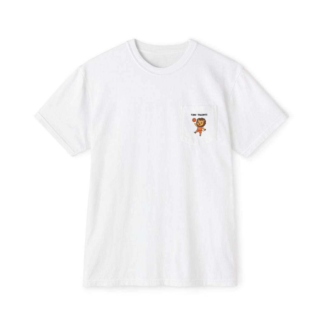 Basketball Player Lion Adult Pocket T-Shirt (Unisex)