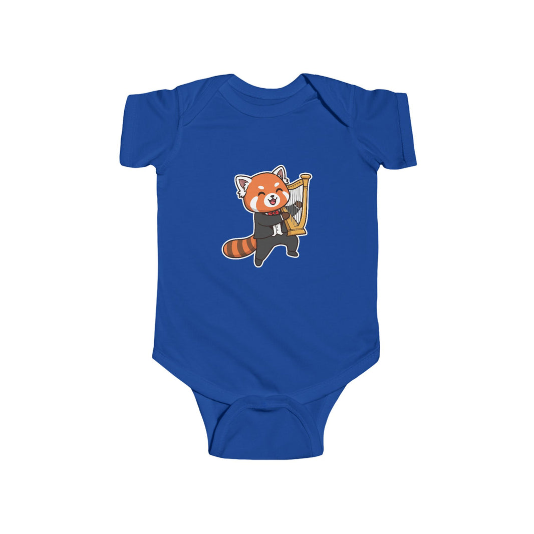 Harp Player Red Panda Shortsleeve Infant Bodysuit