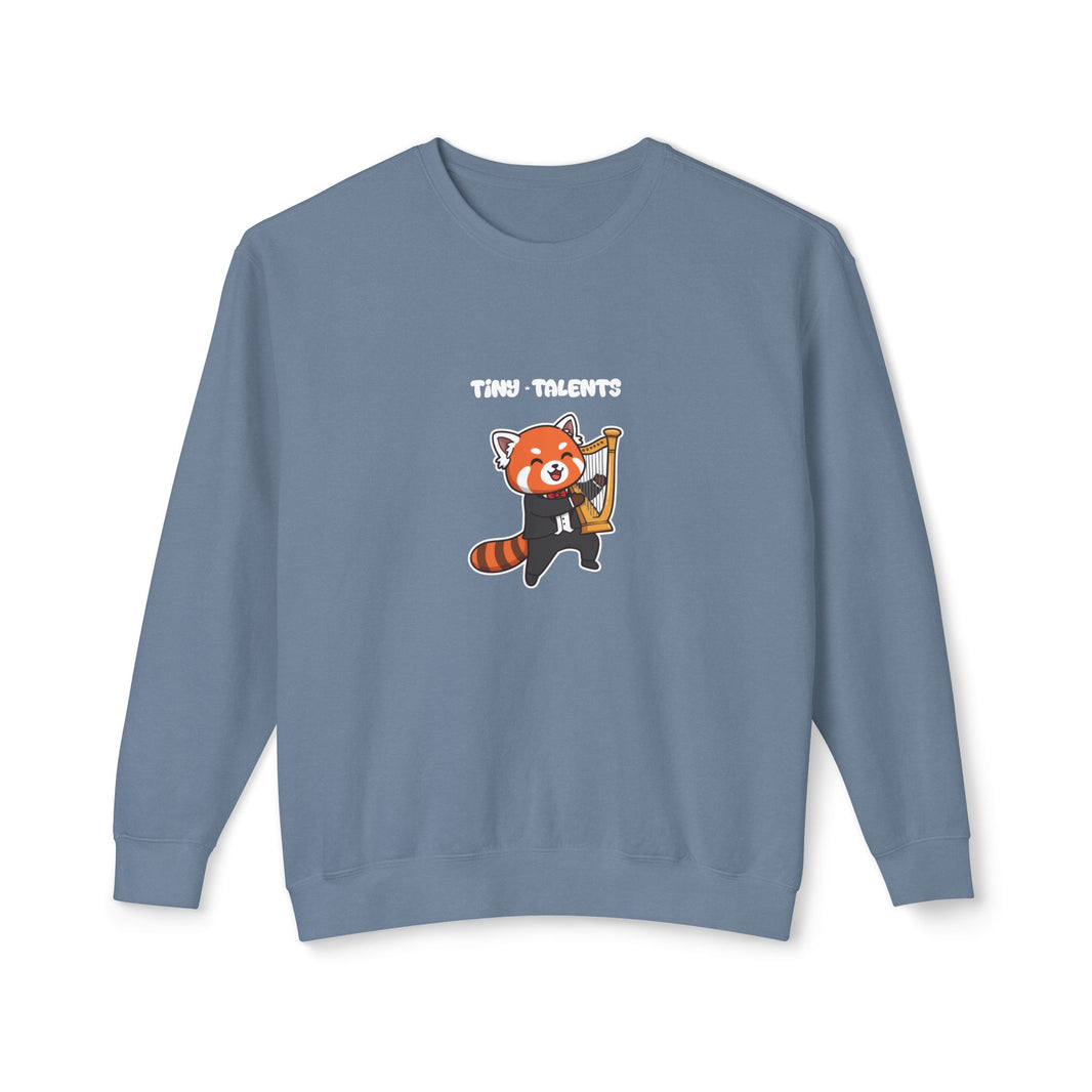 Harp Player Red Panda Adult Sweatshirt (Unisex)