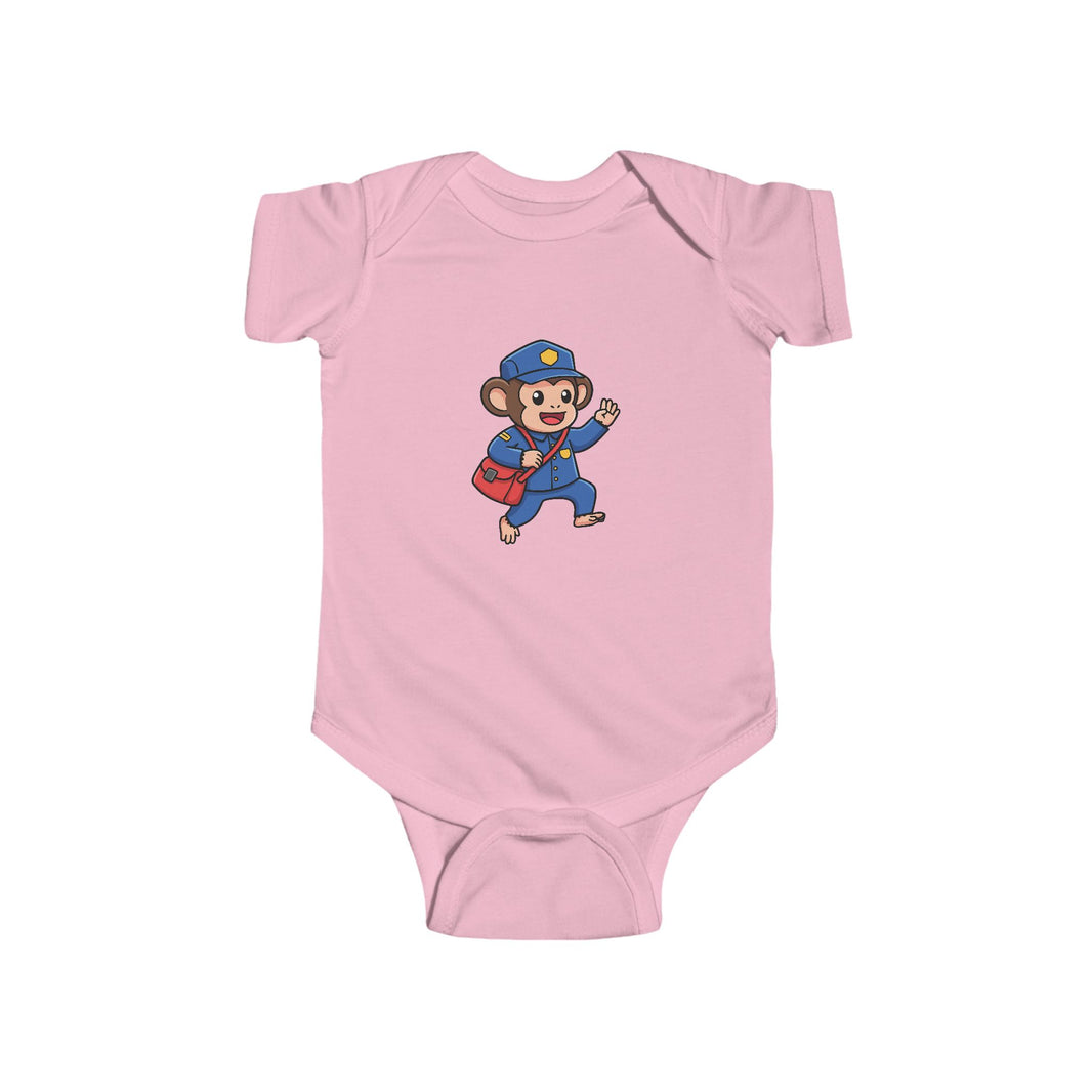 Mailman Chimpanzee Shortsleeve Infant Bodysuit