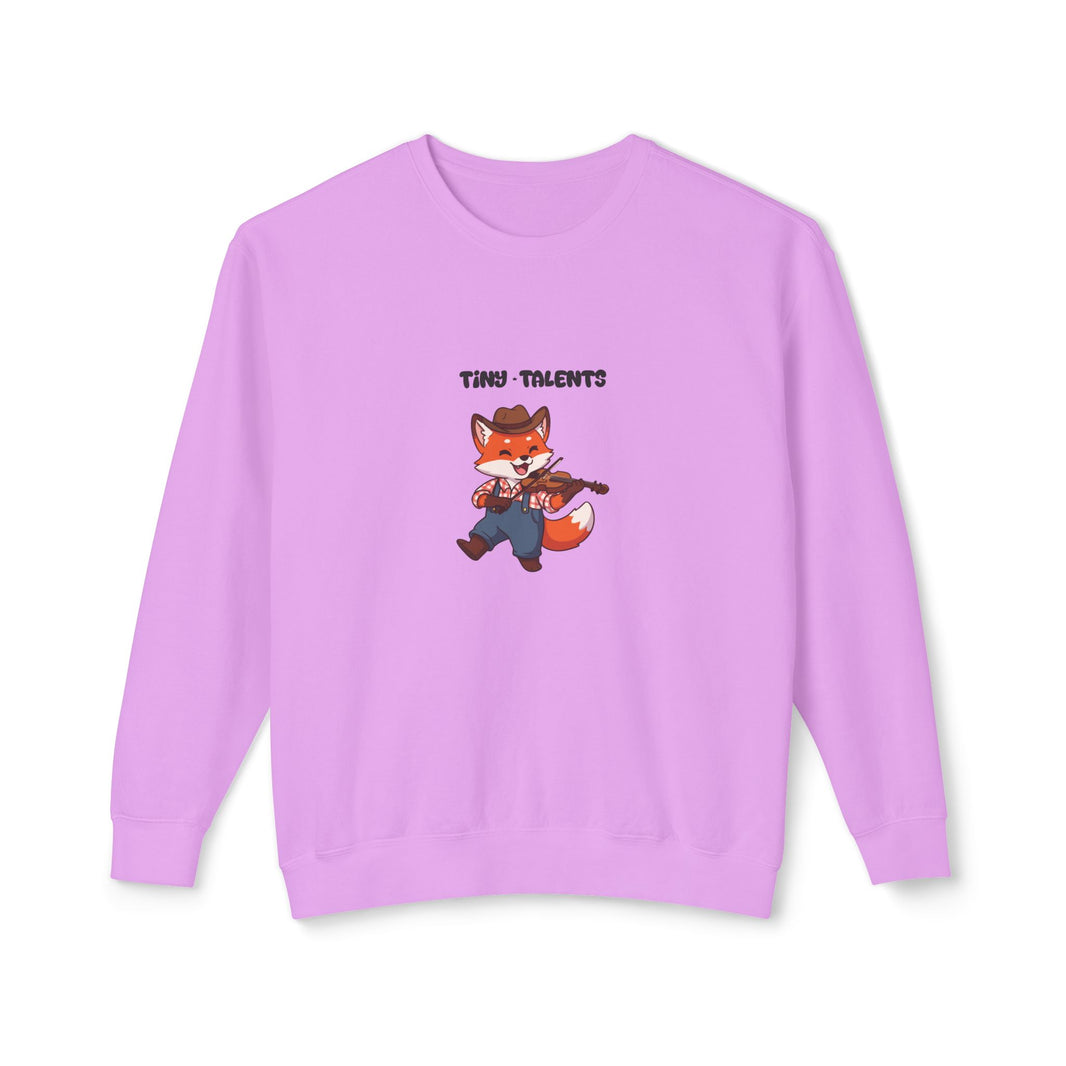Fiddle Player Fox Adult Sweatshirt (Unisex)