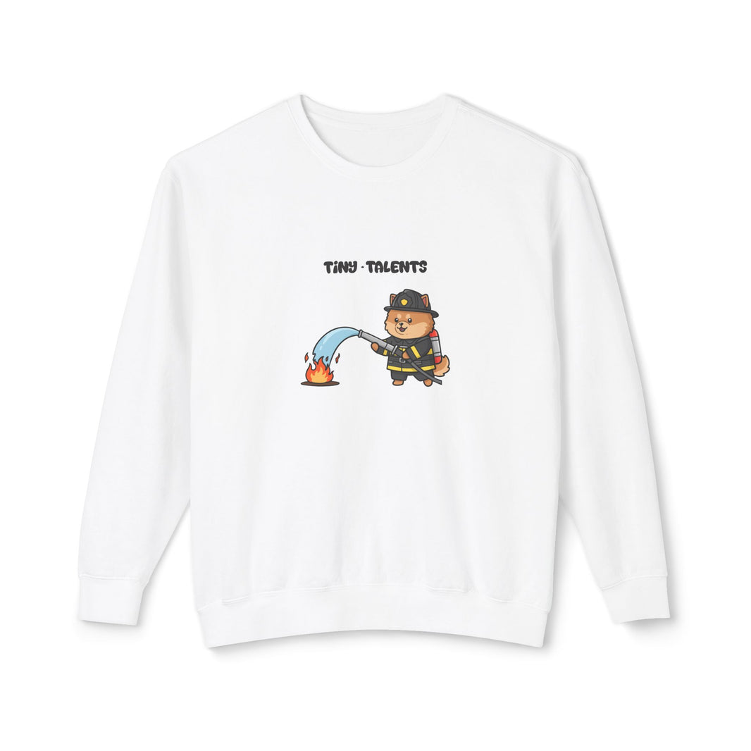 Firefighter Dog Adult Sweatshirt (Unisex)