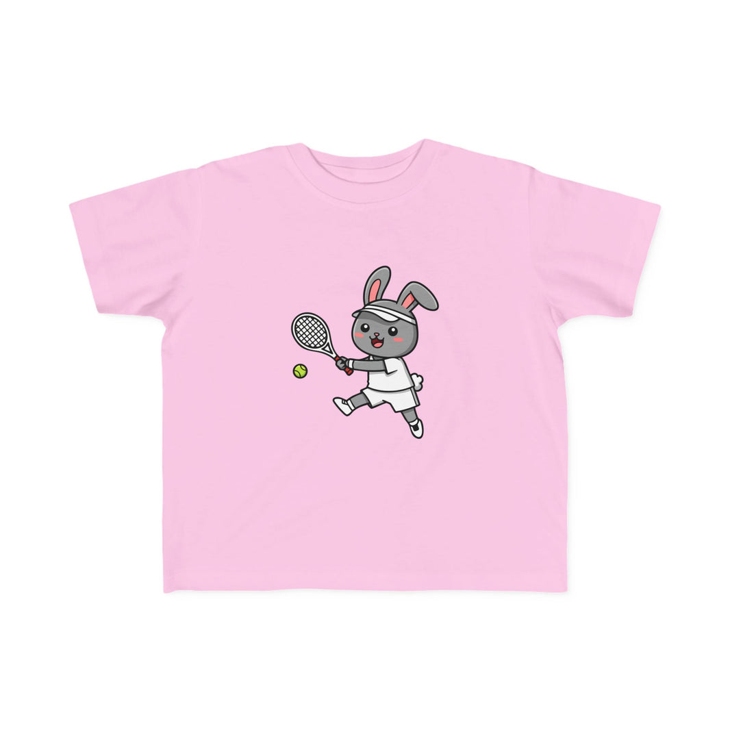 Tennis Player Bunny Toddler T-Shirt