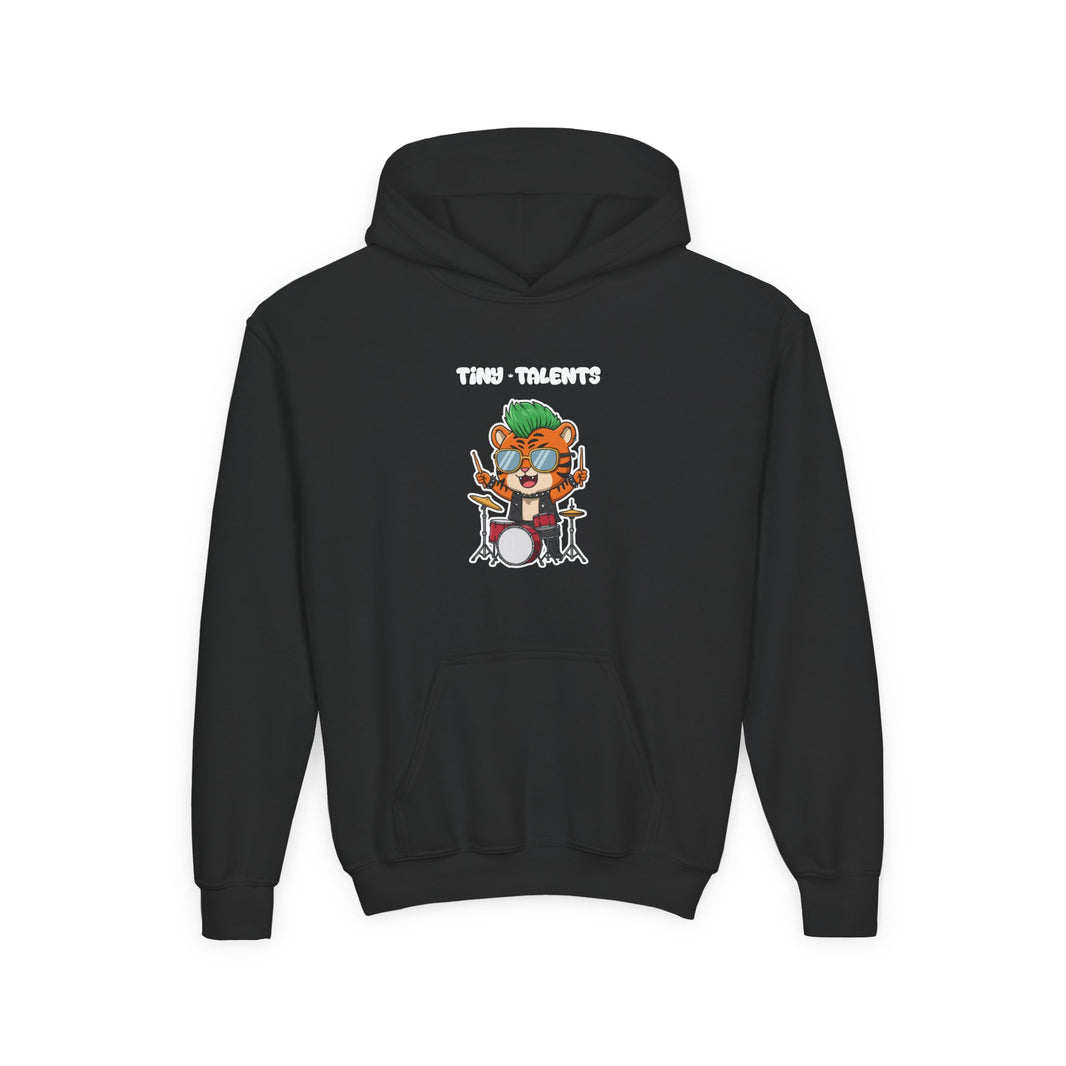 Drummer Tiger Youth Hoodie