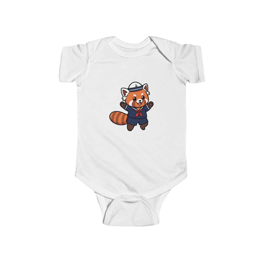 Sailor Red Panda Shortsleeve Infant Bodysuit