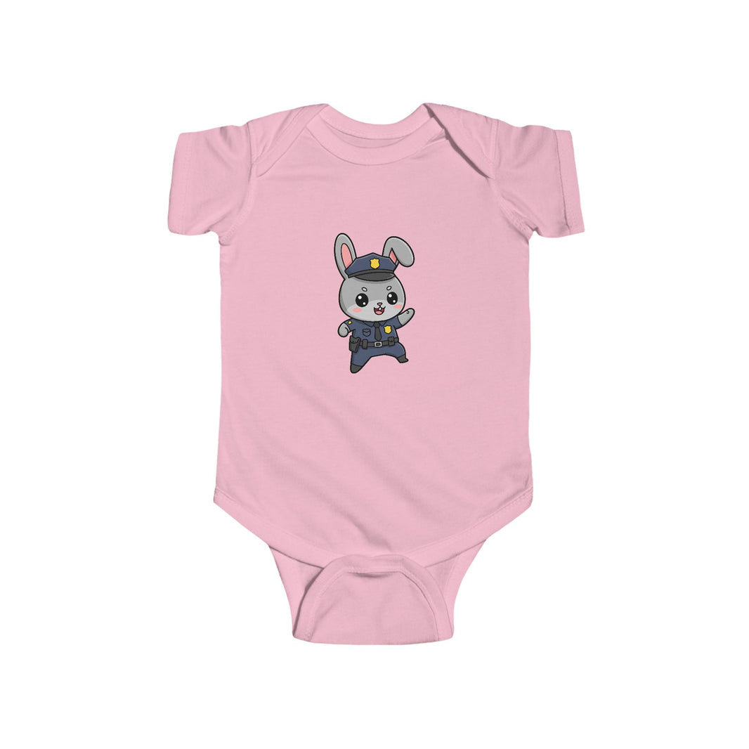 Police Officer Bunny Shortsleeve Infant Bodysuit