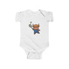 Badminton Player Cow Shortsleeve Infant Bodysuit