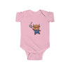 Badminton Player Cow Shortsleeve Infant Bodysuit