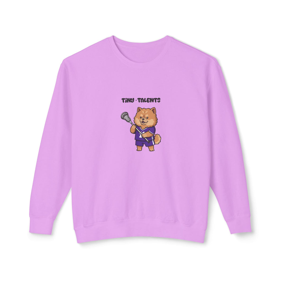 Lacrosse Player Dog Adult Sweatshirt (Unisex)