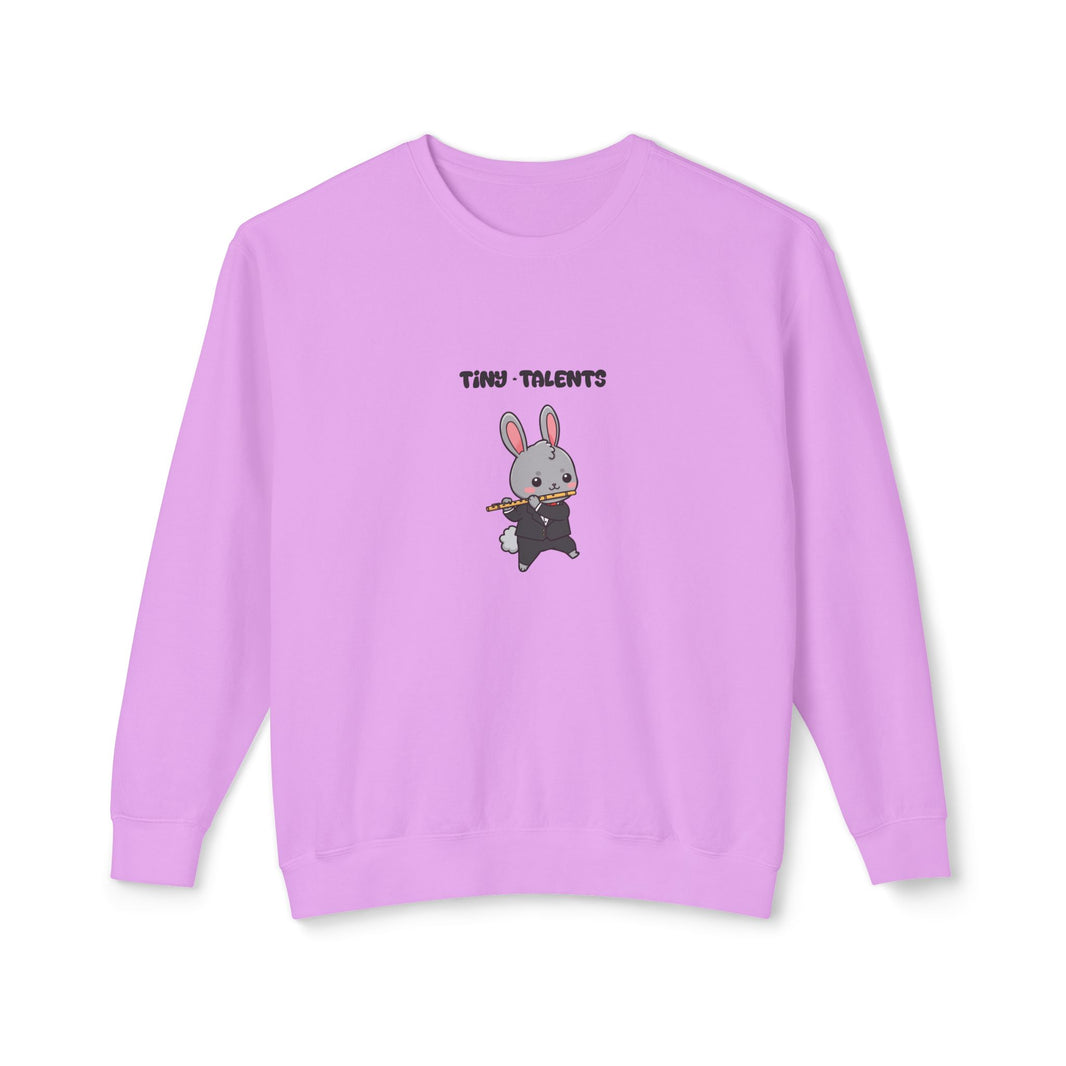Flute Player Bunny Adult Sweatshirt (Unisex)