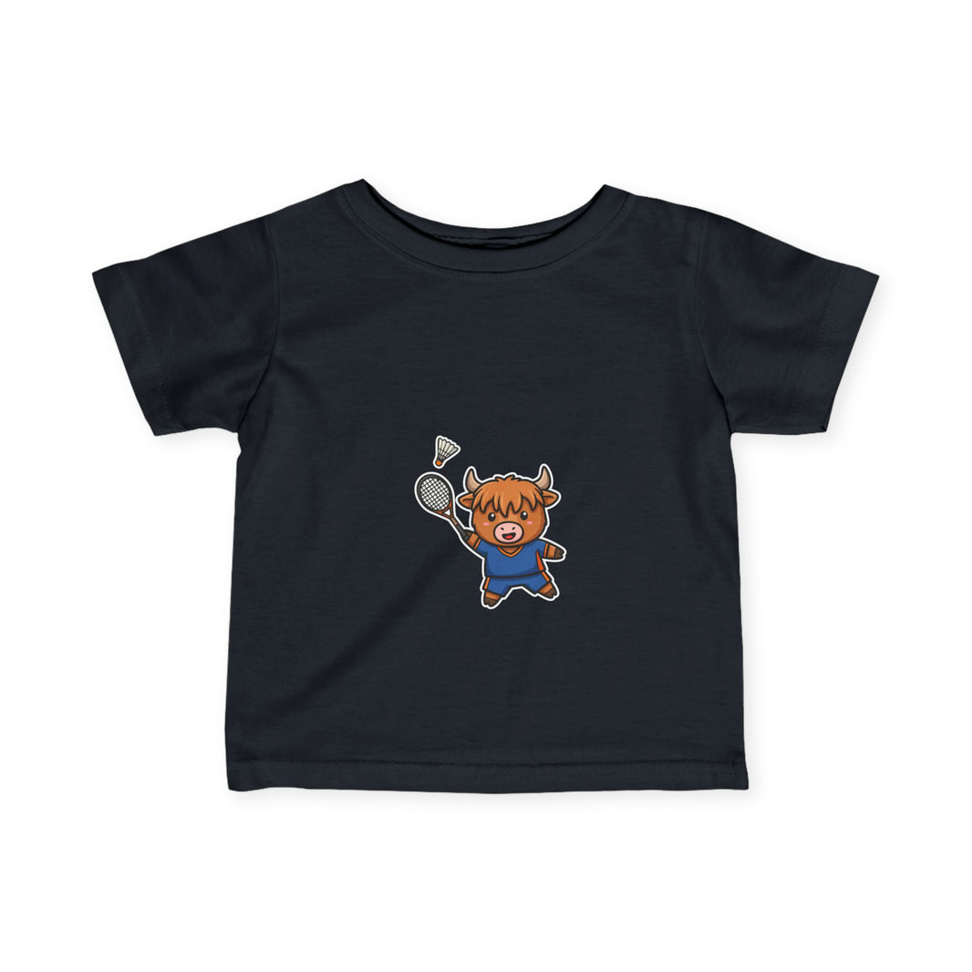 Badminton Player Cow Infant T-Shirt