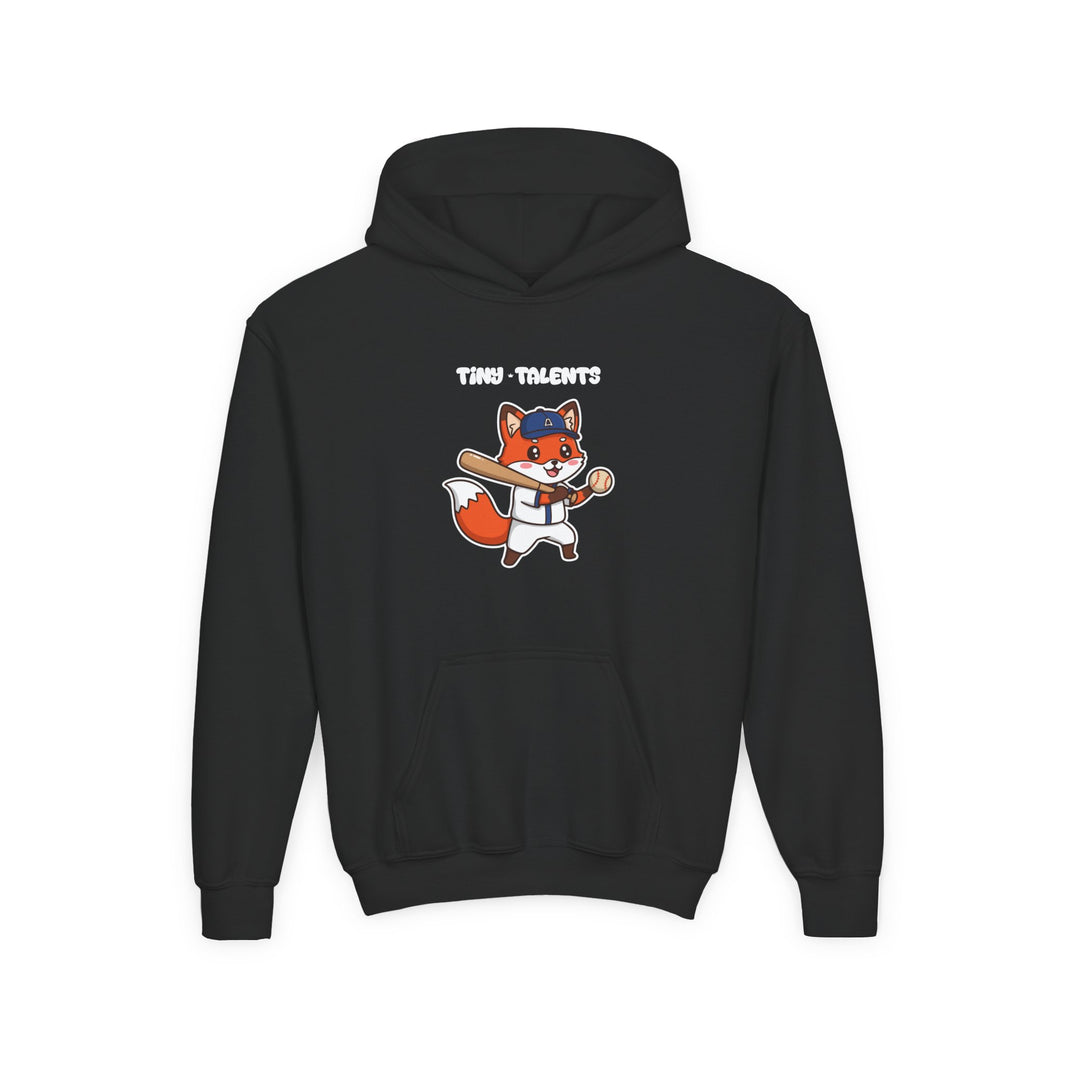 Baseball Player Fox Youth Hoodie