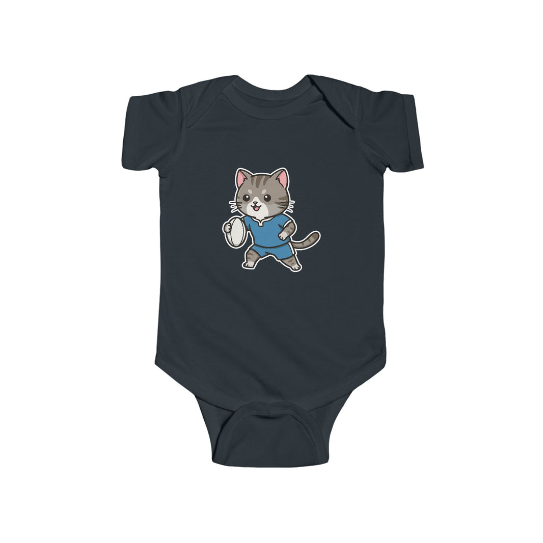 Rugby Cat Shortsleeve Infant Bodysuit